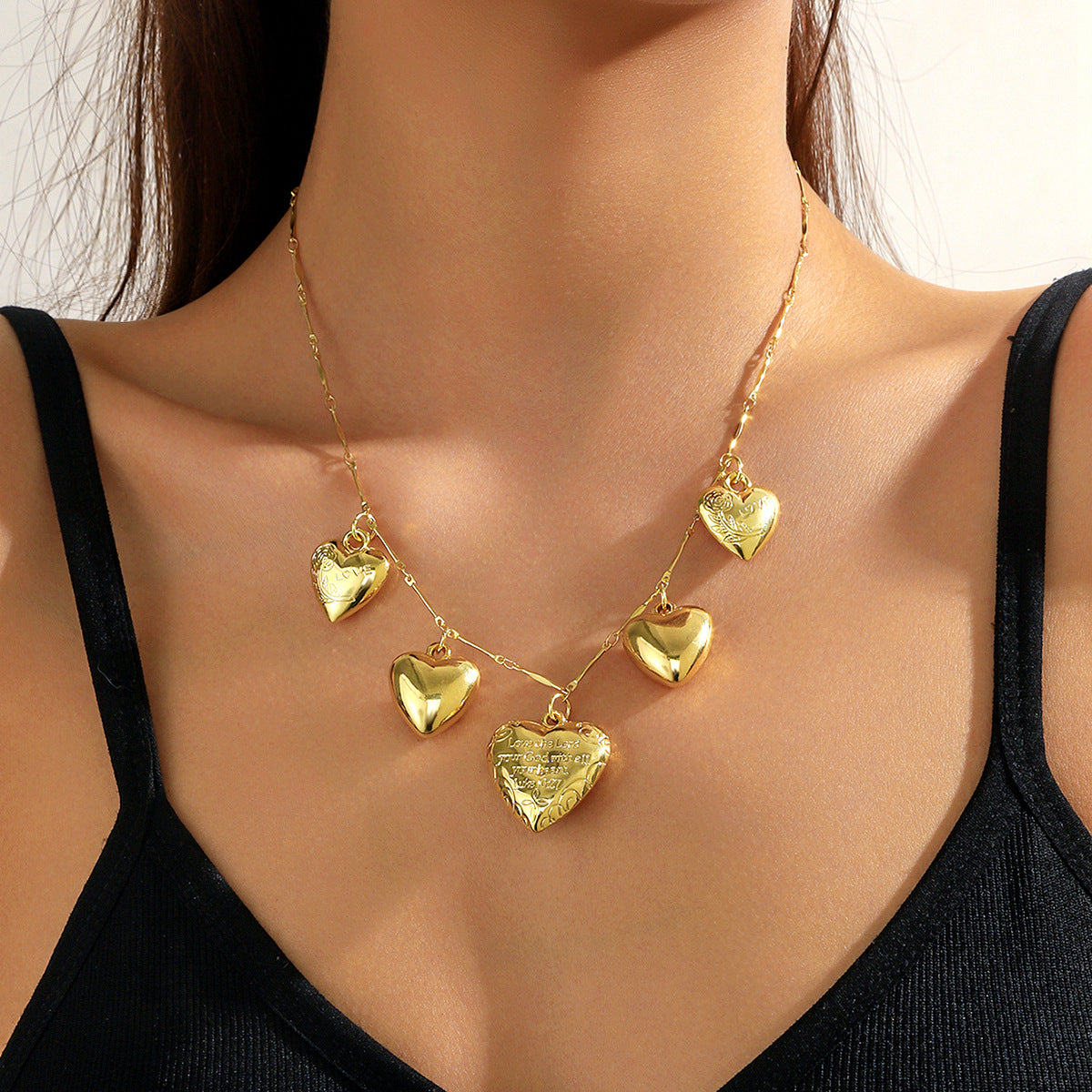 Heart-shaped Necklace Couple Gifting Advanced All-match