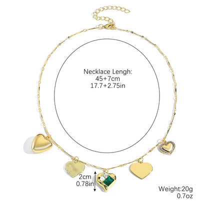 Heart-shaped Necklace Couple Gifting Advanced All-match