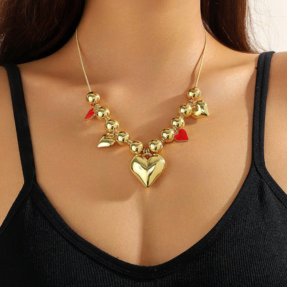 Heart-shaped Necklace Couple Gifting Advanced All-match