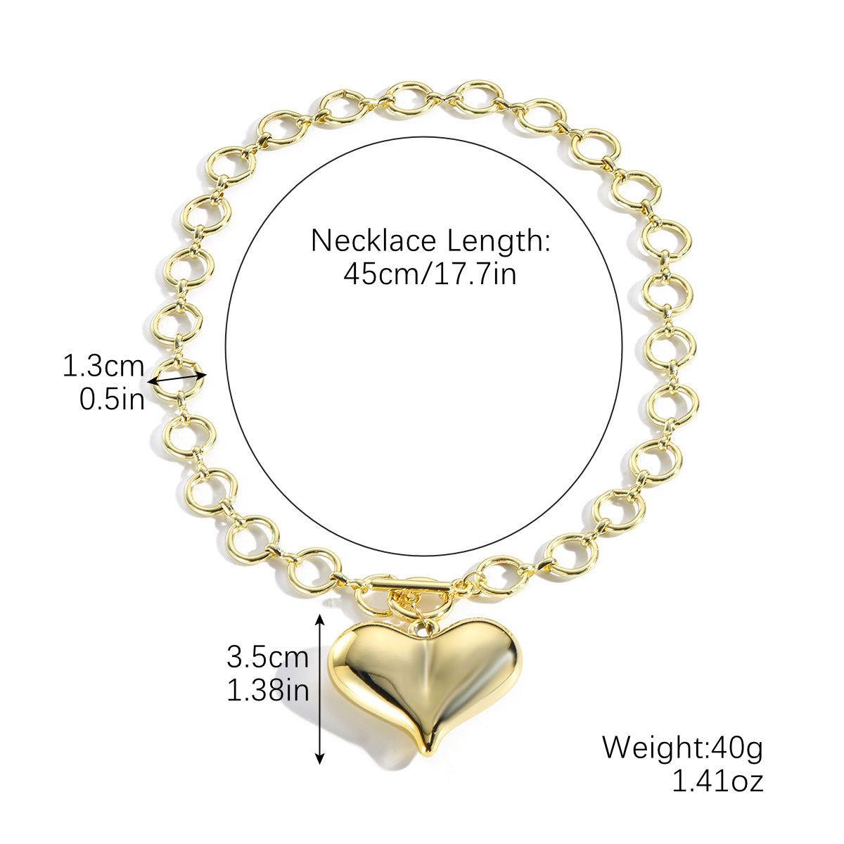 Heart-shaped Necklace Couple Gifting Advanced All-match
